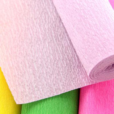 China Mixed Pulp Crepe Paper Rolls Party Decoration Roll Color  Carton Packing for sale