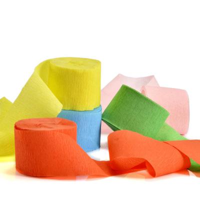 China Graduation Ceremony Decoration Crepe Paper Rolls Waterproof Virgin Pulp Style for sale