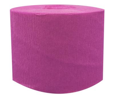 China 4.5cm*10m Crepe Paper Rolls White black Red Purple Pink Green Yellow for sale