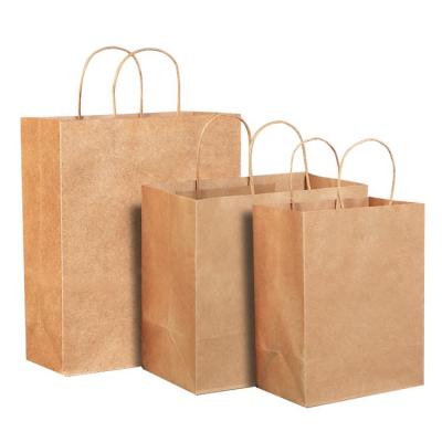 China Luxury Brown Shopping Paper Bag Exquisite Offset Printing Recyclable à venda