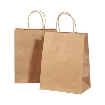 China Recycled Brown Kraft Paper Bag Brown Paper Bag Craft Paper Bag Wholesale for sale