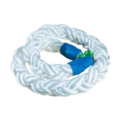 China Boat Mooring 8 Lick And 12 Lick Polyester Mooring Rope for sale