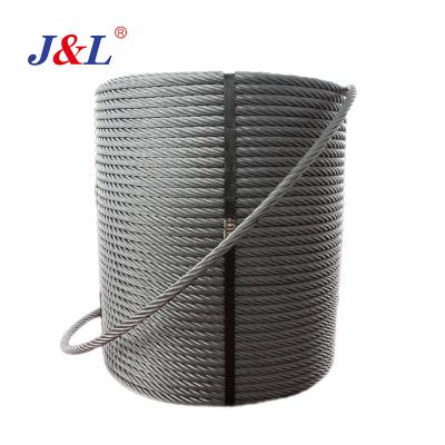 China Construction Round Wire Steel Wire Rope 6*25Fi+FC Wire Used In Oil Drilling for sale