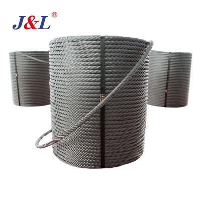 China Construction Round Wire Steel Wire Rope 34*7+FC 34*7+IWS Used In Sub-Vertical Balanced Rope Juli Sling for sale