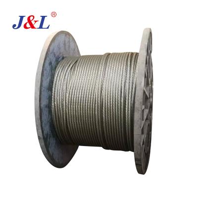 China Construction Steel Wire Rope 10mm 12mm Round 30mm Steel Wire Rope For Cableway Wire Steel Rope for sale