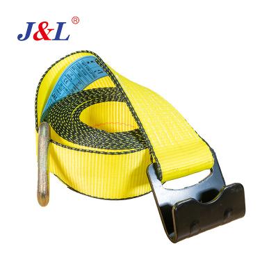 China Julisling Polyester Safe And Easy Operate Ratchet Tensioner Lashing Flat Belt Hook Standard EN12195-2:2000 for sale