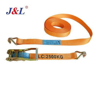 China Making Cargo Strap Lashing Juli Mini Ratchet Strap Breaking Load 800kg~10000kg With Different End Fittings Standard EN12195 en venta