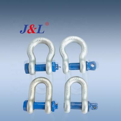 中国 Heavy industry JULI bow and dee type shackler OEM ODM standard manufacturer 0.5t~85t ISO2415-1004 販売のため