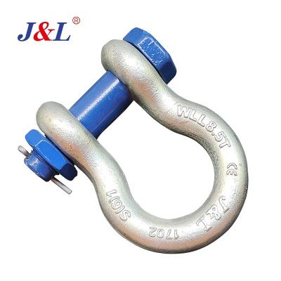 China wholesale mini shackle julisling heavy industry high quality small d type shackle ISO2415-2004 standard alloy steel en venta