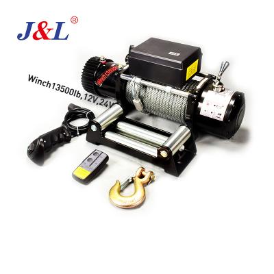 China AUTO Winch 13500 5443kg 9.5mm Julisling DC 12v 24V Other Electric Winches Winch en venta