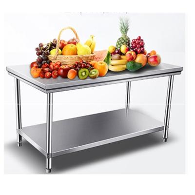 China Restaruant restaurant work bench table kitchen stainless steel commercial work table for sale