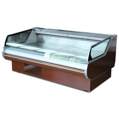 China Single-Temperature Display Supermarket Freezer Fresh Meat Cooler Showcase Dubai for sale