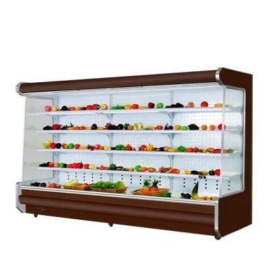 China Single-temperature supermarket deli beverage cooler/multideck refrigerator/open cooler fruit and vegetable display for sale