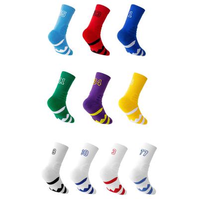 China Breathable Cotton Mesh Sports Socks for Girls&Boys Students Kids Teenagers High-Crew Stockings for Basketball Football Soccer & Running for sale