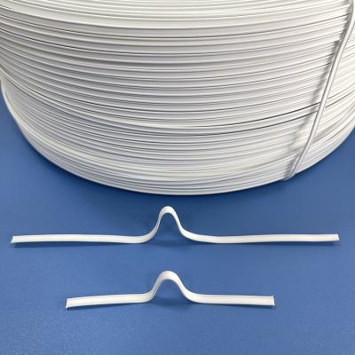 China Plastic PP+Iron PP/PE Metal Iron Core Nose Bridge 3mm Nose Wire Double Nose Strip for sale