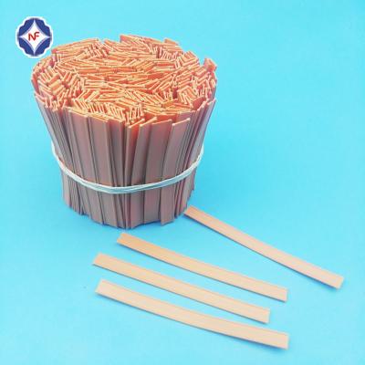 China 2021 Hot Selling Food Bread Bag Use PP Plastic Coated Plastic Double Core Twist Tie for sale