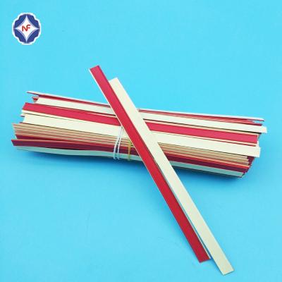 China Paper Bag Double Yarn PP Twist Tie With Adhesive / Tin Tie For Coffee Bag for sale