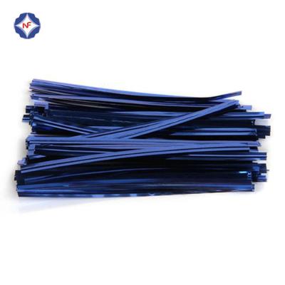 China Flat Popular Plastic Coated Without Metal Wire Twist Ties for sale