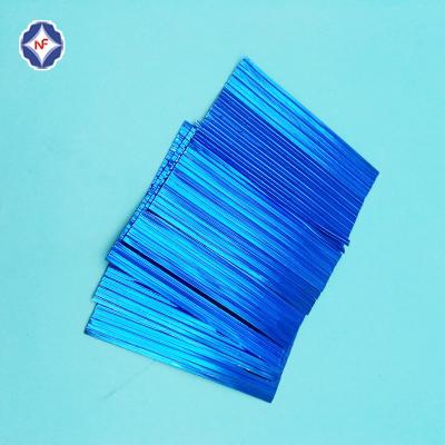 China High Quality Food Industry Single Wire Strip Plastic / Paper Twist Ties for sale