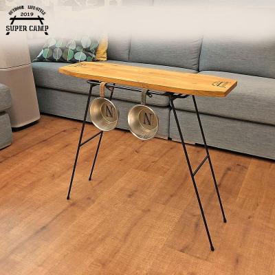 China Modern High Quality Custom Wood Camping Picnic Table Outdoor Portable Folding Table for sale