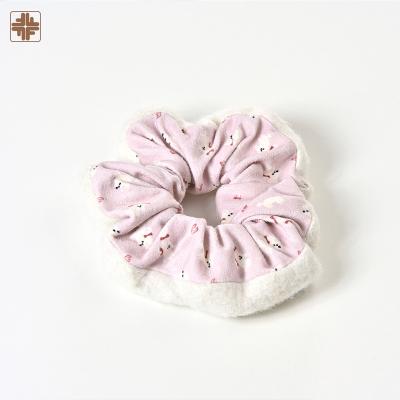 China 2022 High Quality Print Custom Hair Scrunchies Wholesale Custom Hair Scrunchies Sweet Hair Scrunchies for sale