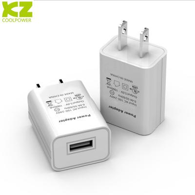 China Mobile Phone Usb 5v 1a USB Charger US Plug Cost Effective Wall Charger Low MOQ 5W Approved CE FCC Certification Travel Wall Charger for sale