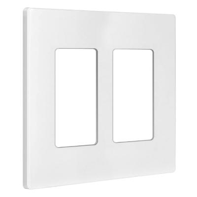 China Rectangle US wallcover screwless Decora/GF/Switch/receptacle/GFCI Wallplate, standard size, PC band American2 material for sale