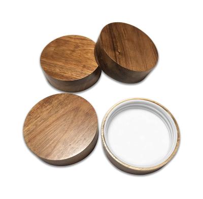 China High Quality Wooden Serving Lid Wooden Durable Using Jar Glass Wooden Lid Wooden Lids For Jars for sale