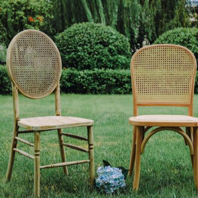 China New Stackable Cross Back Chair Simple Design Solid Wood Rattan Chair Solid Wood Armchair Dining Chair For Sale for sale