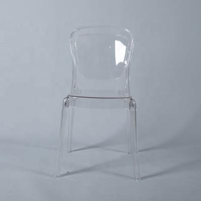 China 2020 New Solid Wood Design Wedding Party Resin Tifany Chairs Crystal Clear Lucent Chair for sale