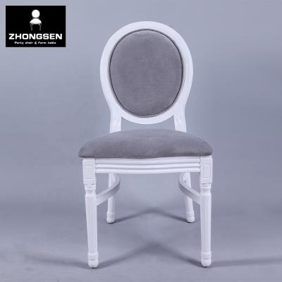 China Modern French Style Wooden Ghost Chairs for Wedding Party with Replaced Cushions for sale