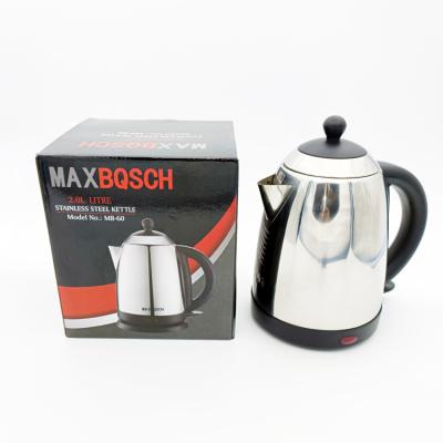 China 360 Degree Rotating Base MAXBQSCH Kitchen Appliances Fast Boiling 2 L Household Stainless Steel Smart Electric Kettle for sale