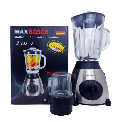 China MAXBQSCH MB-888 2500W 2in1 Blender Blender Multifunctional Appliances 1500ml Glass Jar Kitchen Juicer Blender for sale