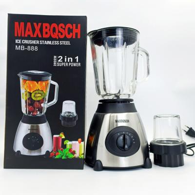 China 3800W 2in1 MAXBQSCH MB-888 Blender Blender Multifunctional Appliances 1500ml Glass Jar Kitchen Juicer Blender for sale