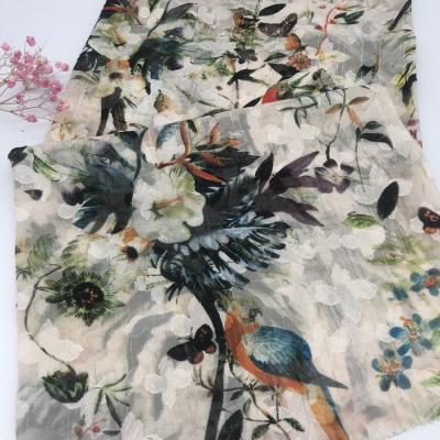 China 2021 CHIFFON HWX-10 QTA-A-2005626 FASHION METALLIC FABRIC JACQUARD DIGITAL PRINT 100%POLY for sale