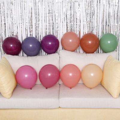 China Wholesale Matte Color Latex Balloon Activity Decoration YUBO Round Shape Balloon Wedding Birthday Party Decoration for sale