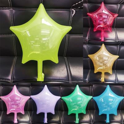 China High Quality Party Decoration 16 Inch Bobo Balloon With Custom Activity Decoration YUBO Colorful Star Pentagon Balloon for sale