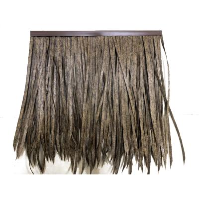 China Traditional African Leaves Resin Roofing Machinery For Chair Synthetic Rattan Weaving Material Palm Leaf Thatch Te koop