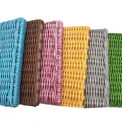 China Outdoor Furniture Custom-madeHand-woven Rattan Carpet Decorative Plastic Ceiling Rattan Mat Wallpaper Te koop