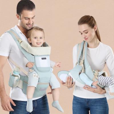 China 2021 Best Cotton Organic Baby Carrier With Lumbar Support Hipseat Baby Front Pack Carrier for sale