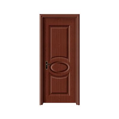 China Modern Design Waterproof White Wood Door Solid Panel Designs Cheap Price WPC Interior Doors for sale