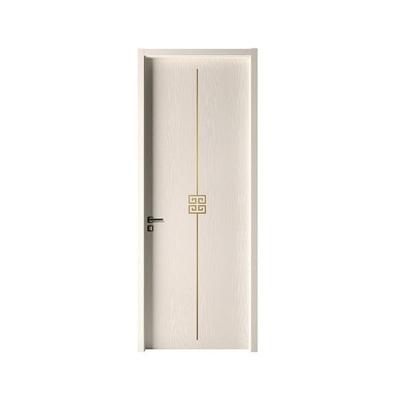 China Windproof Design Price Internal Wooden Door Frame Bathroom PVC WPC PVC Room Doors Solid Wood Factory for sale