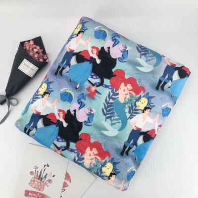 China Polyester Minky Anti-Static Printed Custom Covering Baby Clothes No Moq Pmk200 Details Textile Polyester Fabric Clothes For Swimwear for sale