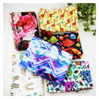 China New Original Anti-static Floral Polyester Digital Printed Minky Fabric For Kids Blanket for sale