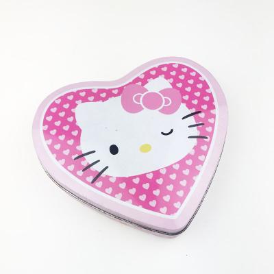 China Packaging Heart Shape Material Tin For Candy And Mint Packaging Metal Tin Cans for sale