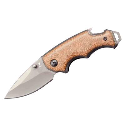 China Non-variable sales volume exceeds 100000 titanium plated blade wooden handle tiny folding knife for sale