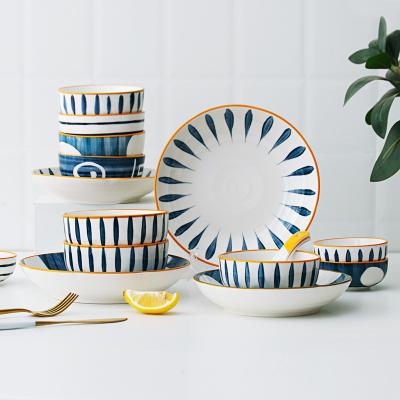 China Two-Eight Ceramic Wholesale OEM Disposable Dinnerware Sets Luxury Ceramic Dinnerware Sets > Porcelain Dinnerware Set Marble Dishes for sale