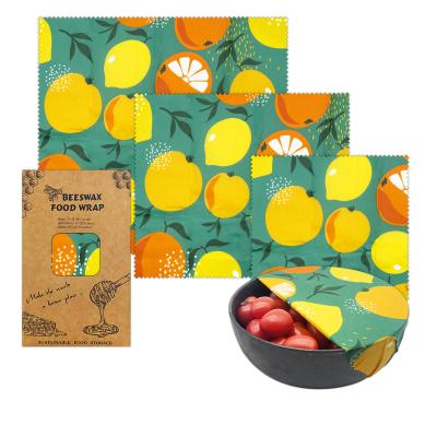 China Freshness Preservation Factory Price Cheap Beeswax Food Wrap Set Biodegradable Beeswax Wrap Beeswax Food Wrap for sale