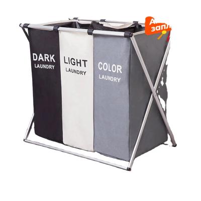 China Oxford Cloth Folding Viable Laundry Hamper for Storing Dirty Detachable Laundry Hamper New Dirty Laundry Hamper for sale