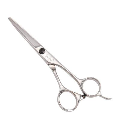 China Professional High Logo Japanese Hair Scissors Customized 440C Quality Stainless Steel Barber Scissors 5inch Straight Handed Hair Cutting Scissors for sale